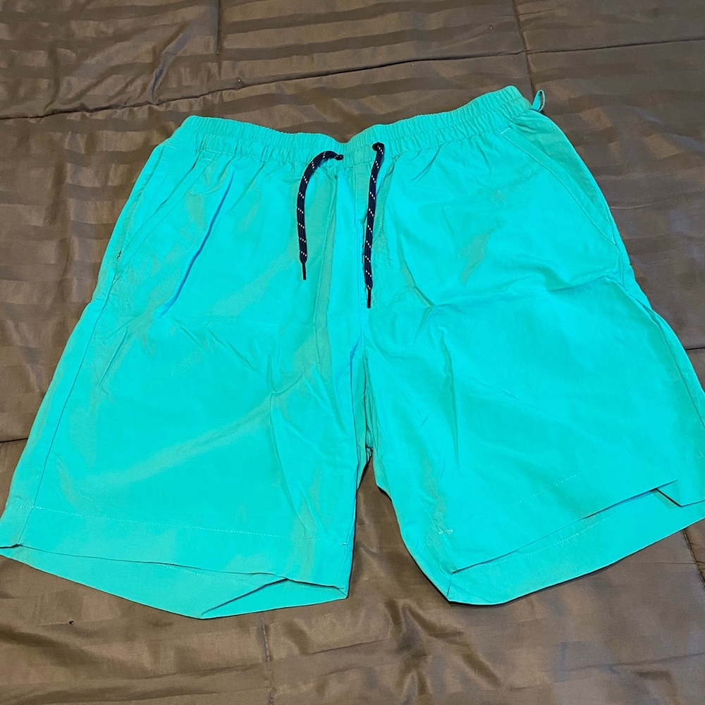 Teal Columbia Swim Shorts with Drawstring